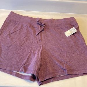 32 degrees shorts light cranberry mauve NWT SZ LARGE COMFY 58 cotton 38 rayon